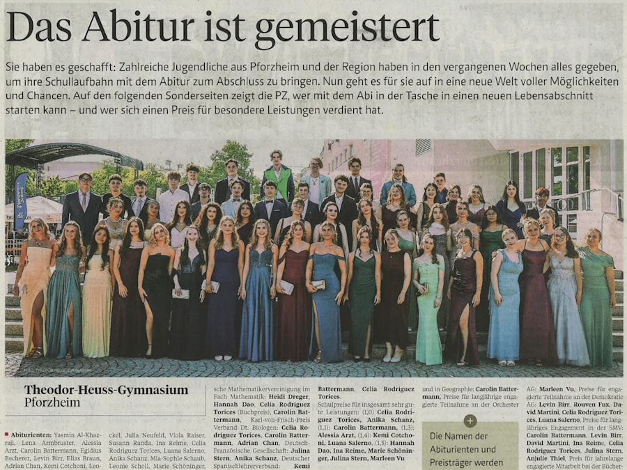 Das Abitur ist gemeistert